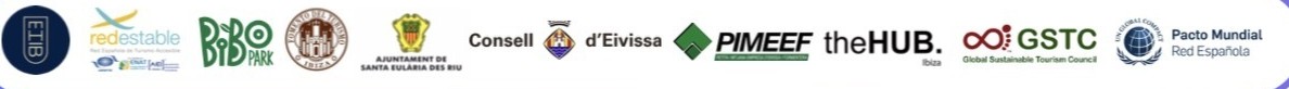 ETIB, Redestable, Bibo Park, Fomento del Turismo de Ibiza, Ajuntament de Santa Eulària des Riu, Consell d'Eivissa, PIMEEF, theHUB Ibiza, GSTC y Pacto Mundial Red Española